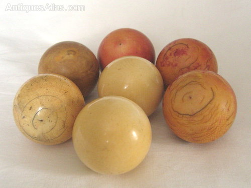 Ivory billiard balls