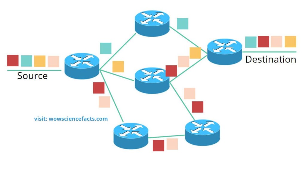 How packets are forwarded in a network