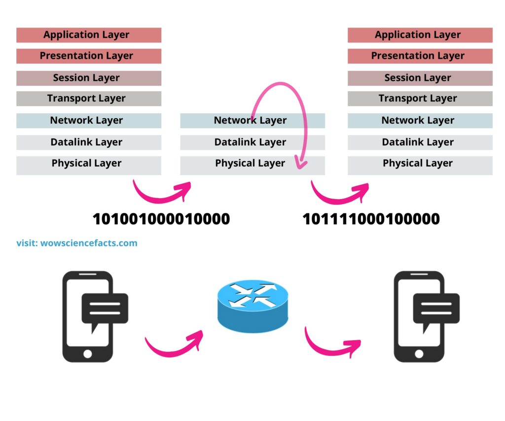 Routing in a network L-3 route